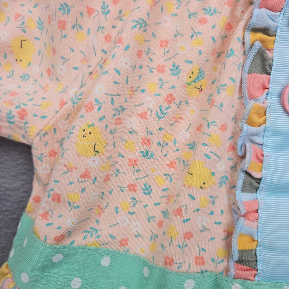 Matilda Jane Girls Floral Bird Dress Peach Pastel Cottagecore Size 6 - Picture 6 of 7